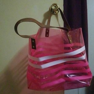 Pink Victoria Secret beach bag